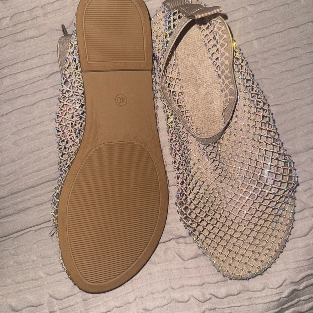 NWOT Mesh Gold Flats🩷 - Picture 5 of 6